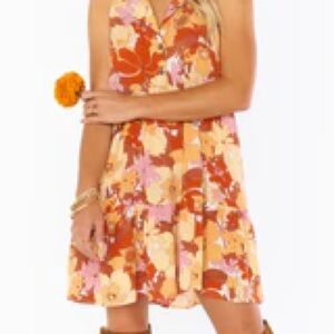 SMYM Groovy collard mini dress